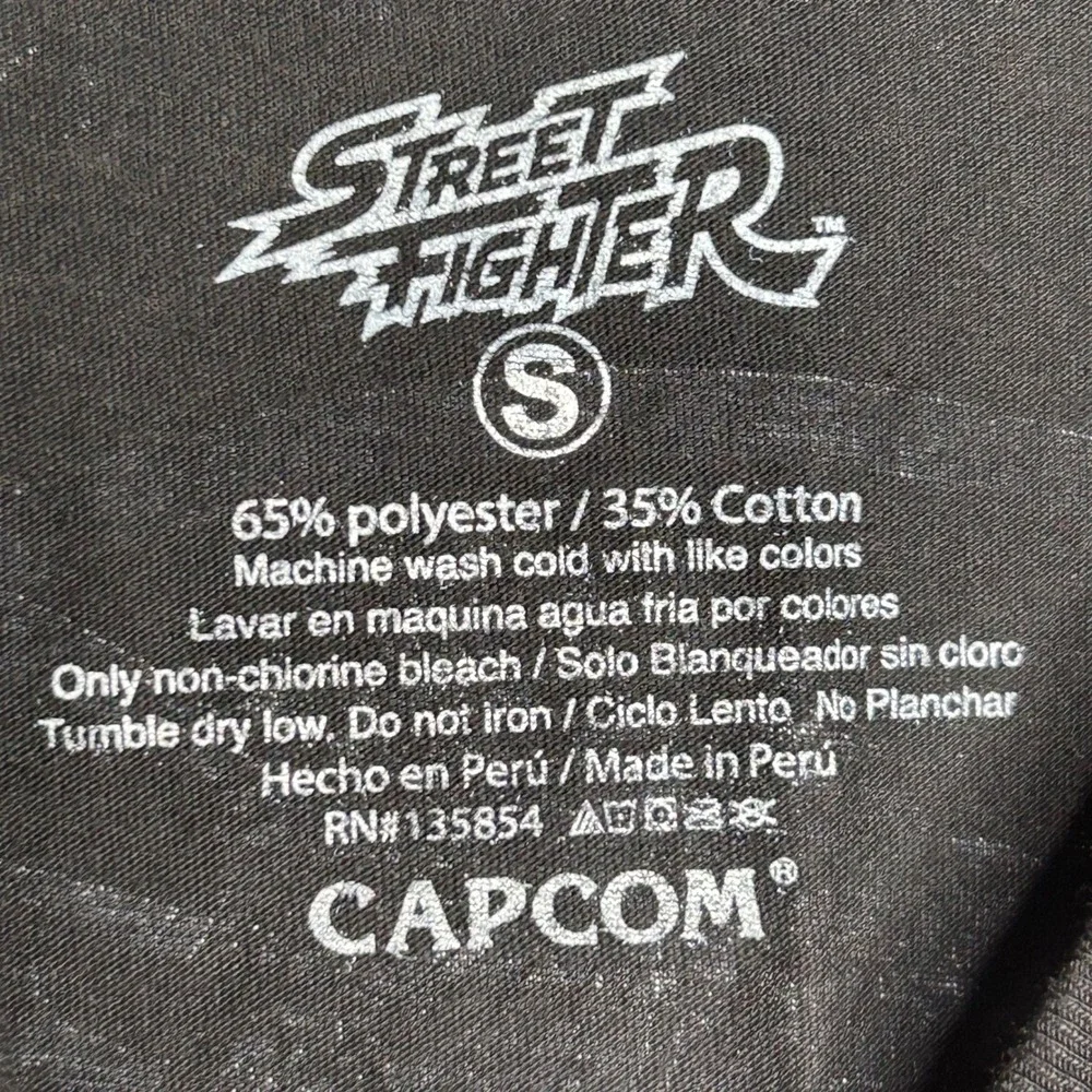 Street Fighter Capcom Kids T-Shirt Size‎ S Colorful Splatter Graphic Tee